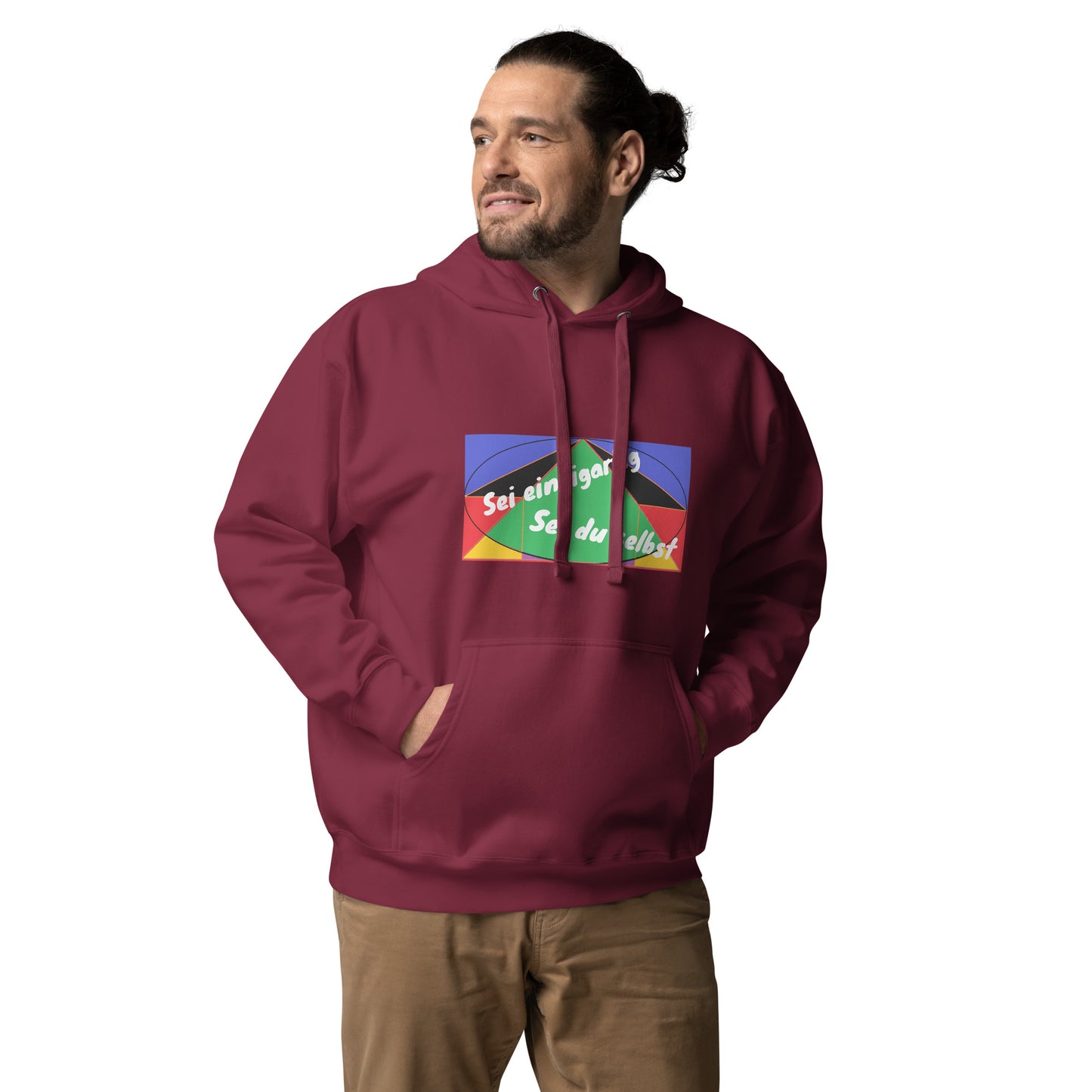 Unisex Premium-Hoodie/Kapuzenpullover | Cotton Heritage M2580 'Sei einzigartig, sei du selbst'