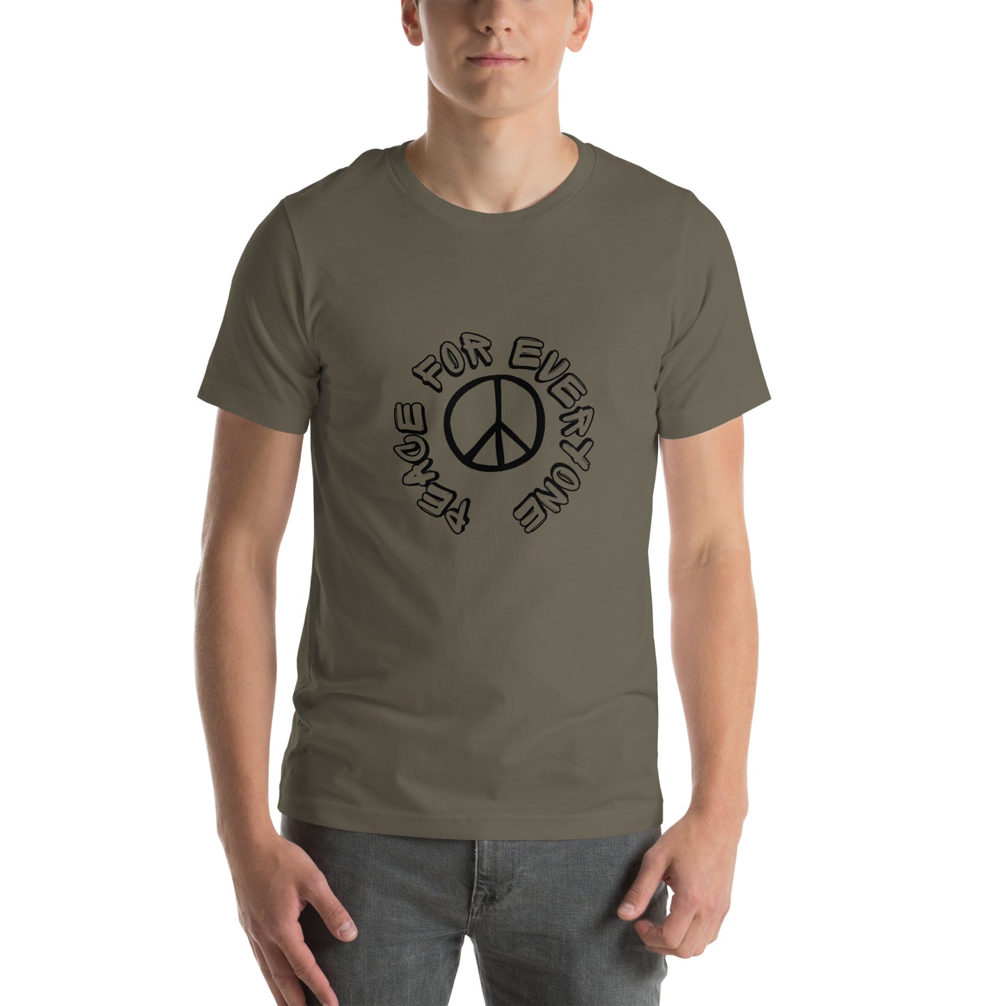 Essenzielles Unisex T-Shirt | Bella + Canvas 3001 'Peace for everyone'