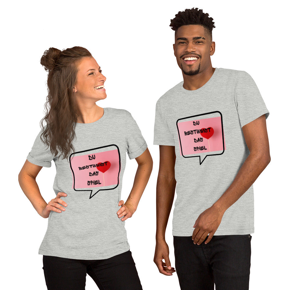 Essenzielles Unisex T-Shirt | Bella + Canvas 3001 'Du bestimmst das Spiel'