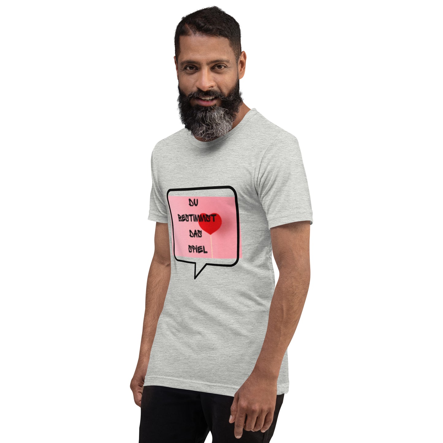 Essenzielles Unisex T-Shirt | Bella + Canvas 3001 'Du bestimmst das Spiel'