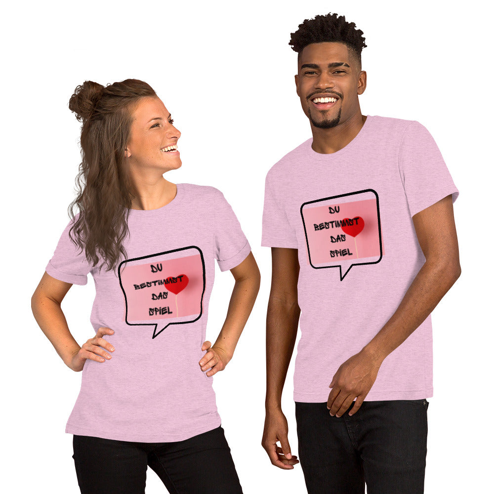 Essenzielles Unisex T-Shirt | Bella + Canvas 3001 'Du bestimmst das Spiel'