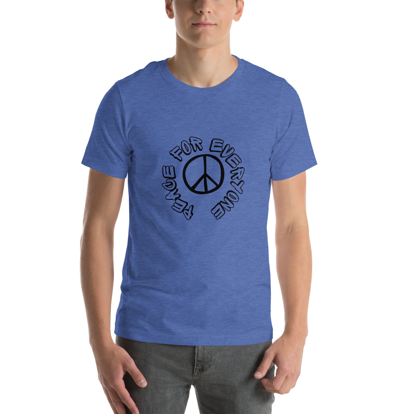 Essenzielles Unisex T-Shirt | Bella + Canvas 3001 'Peace for everyone'