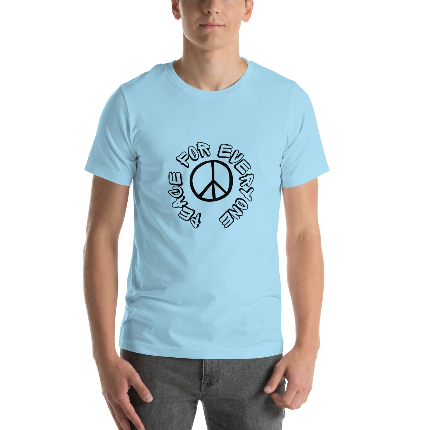 Essenzielles Unisex T-Shirt | Bella + Canvas 3001 'Peace for everyone'