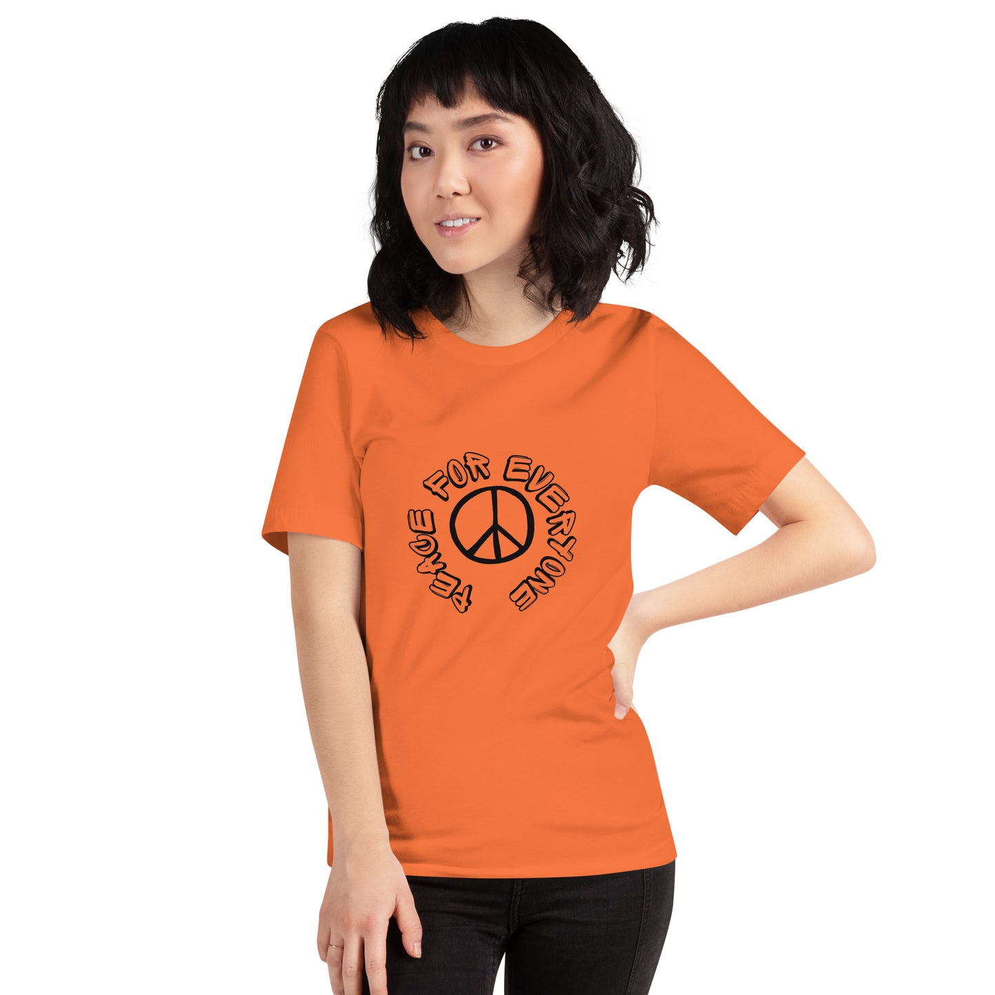 Essenzielles Unisex T-Shirt | Bella + Canvas 3001 'Peace for everyone'