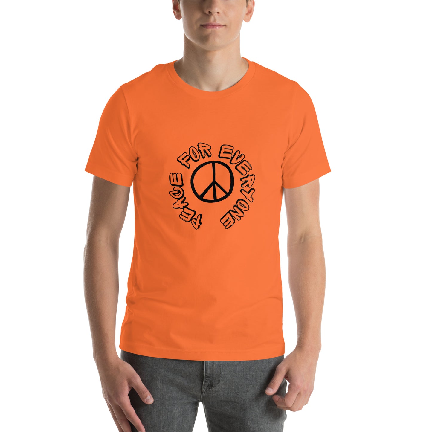 Essenzielles Unisex T-Shirt | Bella + Canvas 3001 'Peace for everyone'