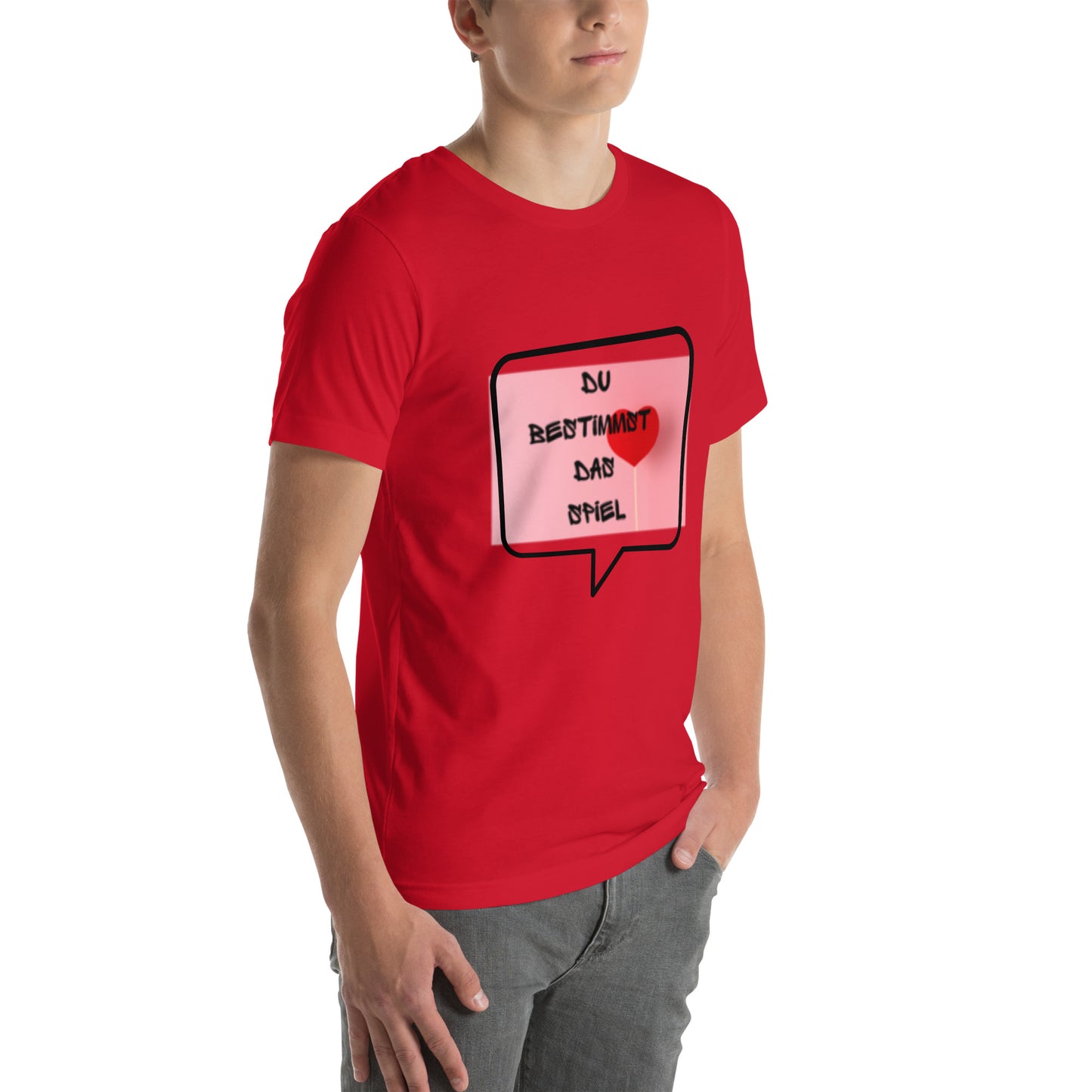 Essenzielles Unisex T-Shirt | Bella + Canvas 3001 'Du bestimmst das Spiel'