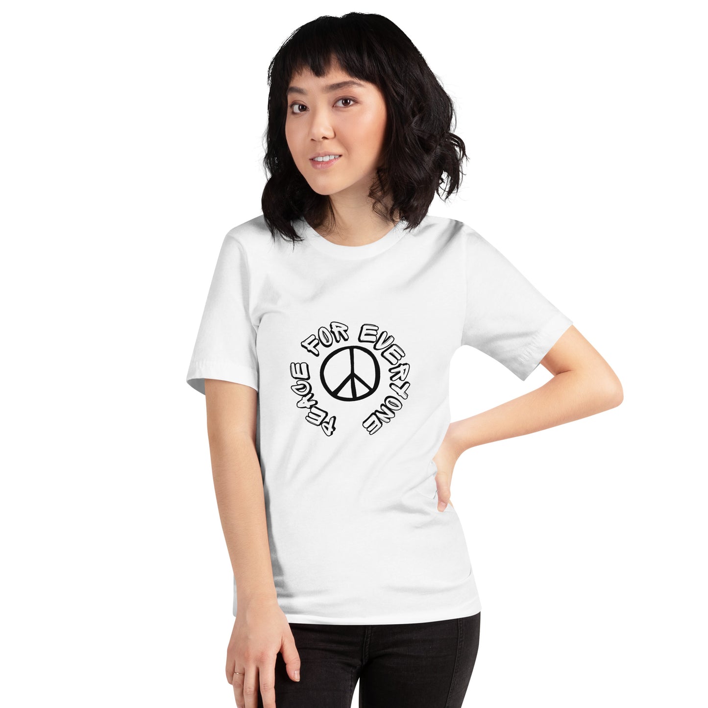 Essenzielles Unisex T-Shirt | Bella + Canvas 3001 'Peace for everyone'