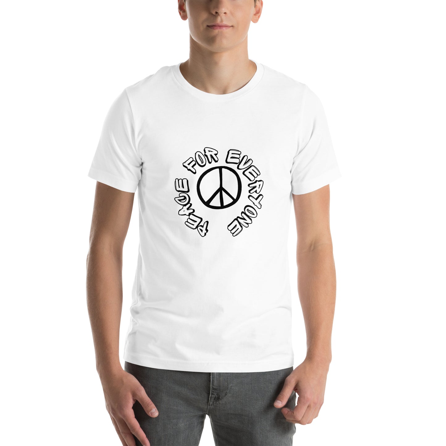 Essenzielles Unisex T-Shirt | Bella + Canvas 3001 'Peace for everyone'