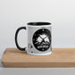 Tasse mit farbiger Innenseite 'Never give up'