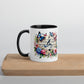 Tasse mit farbiger Innenseite 'Music is life', Teil meiner 'Music is life'-Kollektion