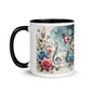 Tasse mit farbiger Innenseite 'Music is life', Teil meiner 'Music is life'-Kollektion