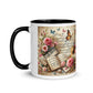 Tasse mit farbiger Innenseite 'Music is life', Teil meiner 'Music is life'-Kollektion