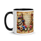 Tasse mit farbiger Innenseite 'Music is life', Teil meiner 'Music is life'-Kollektion