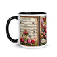 Tasse mit farbiger Innenseite 'Music is life', Teil meiner 'Music is life'-Kollektion