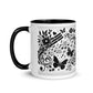 Tasse mit farbiger Innenseite 'Music is life', Teil meiner 'Music is life'-Kollektion