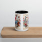 Tasse mit farbiger Innenseite 'Music is life', Teil meiner 'Music is life'-Kollektion