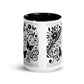 Tasse mit farbiger Innenseite 'Music is life', Teil meiner 'Music is life'-Kollektion