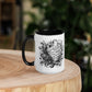 Tasse mit farbiger Innenseite 'Music is life', Teil meiner 'Music is life'-Kollektion