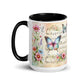 Tasse mit farbiger Innenseite 'Music is life', Teil meiner 'Music is life'-Kollektion