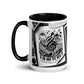 Tasse mit farbiger Innenseite 'Music is life', Teil meiner 'Music is life'-Kollektion