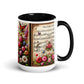 Tasse mit farbiger Innenseite 'Music is life', Teil meiner 'Music is life'-Kollektion