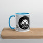 Tasse mit farbiger Innenseite 'Never give up'