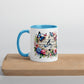 Tasse mit farbiger Innenseite 'Music is life', Teil meiner 'Music is life'-Kollektion