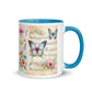 Tasse mit farbiger Innenseite 'Music is life', Teil meiner 'Music is life'-Kollektion