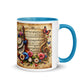 Tasse mit farbiger Innenseite 'Music is life', Teil meiner 'Music is life'-Kollektion