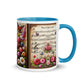 Tasse mit farbiger Innenseite 'Music is life', Teil meiner 'Music is life'-Kollektion