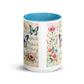 Tasse mit farbiger Innenseite 'Music is life', Teil meiner 'Music is life'-Kollektion