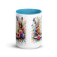 Tasse mit farbiger Innenseite 'Music is life', Teil meiner 'Music is life'-Kollektion