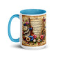 Tasse mit farbiger Innenseite 'Music is life', Teil meiner 'Music is life'-Kollektion