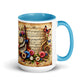 Tasse mit farbiger Innenseite 'Music is life', Teil meiner 'Music is life'-Kollektion