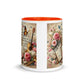 Tasse mit farbiger Innenseite 'Music is life', Teil meiner 'Music is life'-Kollektion