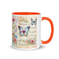 Tasse mit farbiger Innenseite 'Music is life', Teil meiner 'Music is life'-Kollektion