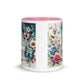 Tasse mit farbiger Innenseite 'Music is life', Teil meiner 'Music is life'-Kollektion