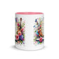 Tasse mit farbiger Innenseite 'Music is life', Teil meiner 'Music is life'-Kollektion