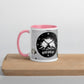 Tasse mit farbiger Innenseite 'Never give up'