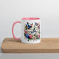 Tasse mit farbiger Innenseite 'Music is life', Teil meiner 'Music is life'-Kollektion