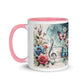 Tasse mit farbiger Innenseite 'Music is life', Teil meiner 'Music is life'-Kollektion