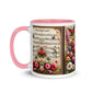 Tasse mit farbiger Innenseite 'Music is life', Teil meiner 'Music is life'-Kollektion