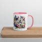 Tasse mit farbiger Innenseite 'Music is life', Teil meiner 'Music is life'-Kollektion