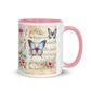 Tasse mit farbiger Innenseite 'Music is life', Teil meiner 'Music is life'-Kollektion