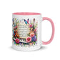 Tasse mit farbiger Innenseite 'Music is life', Teil meiner 'Music is life'-Kollektion