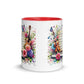 Tasse mit farbiger Innenseite 'Music is life', Teil meiner 'Music is life'-Kollektion