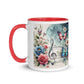 Tasse mit farbiger Innenseite 'Music is life', Teil meiner 'Music is life'-Kollektion