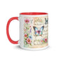 Tasse mit farbiger Innenseite 'Music is life', Teil meiner 'Music is life'-Kollektion