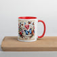 Tasse mit farbiger Innenseite 'Music is life', Teil meiner 'Music is life'-Kollektion