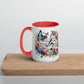 Tasse mit farbiger Innenseite 'Music is life', Teil meiner 'Music is life'-Kollektion